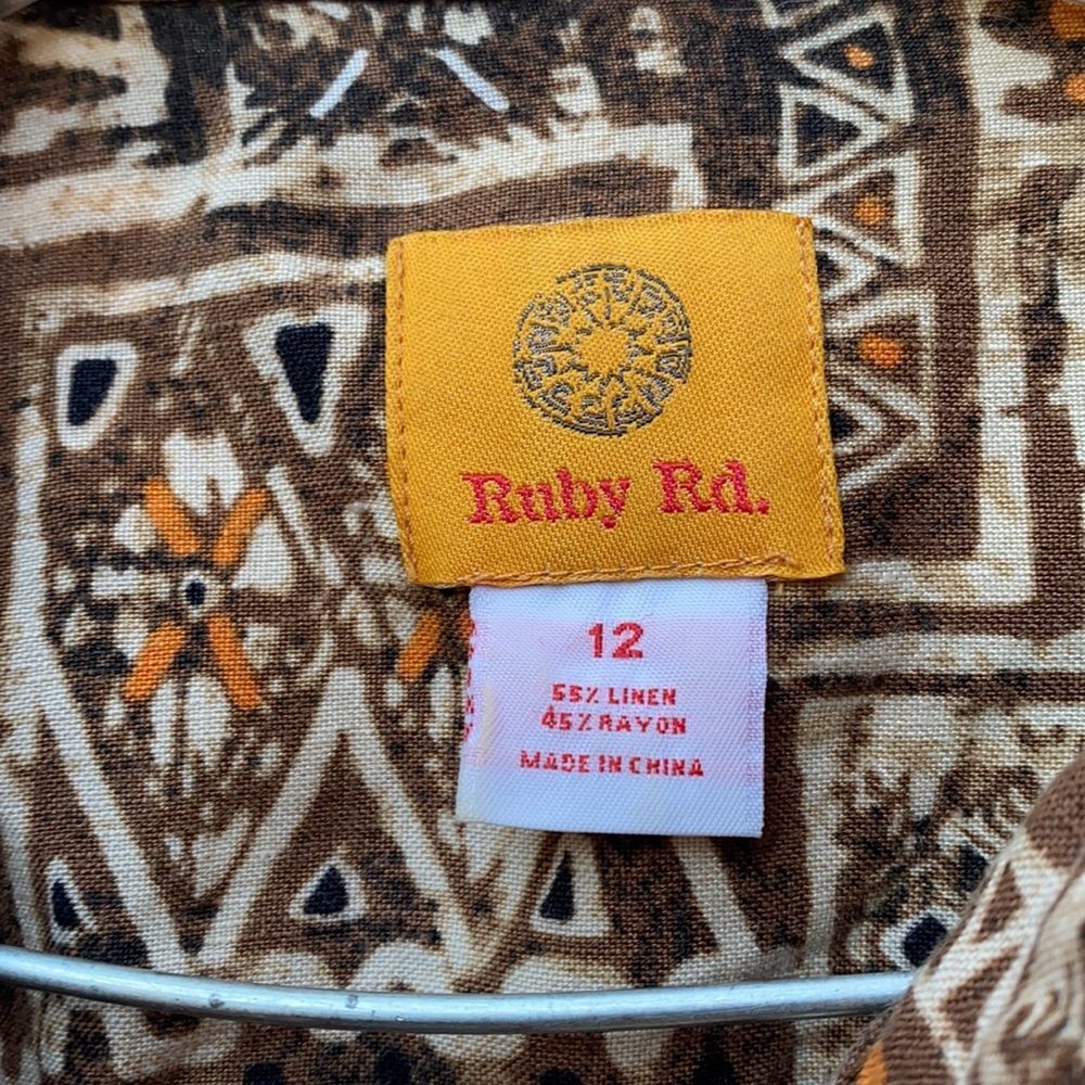 Ruby Rd. Button button top sz. 12 petite - Picture 2 of 4